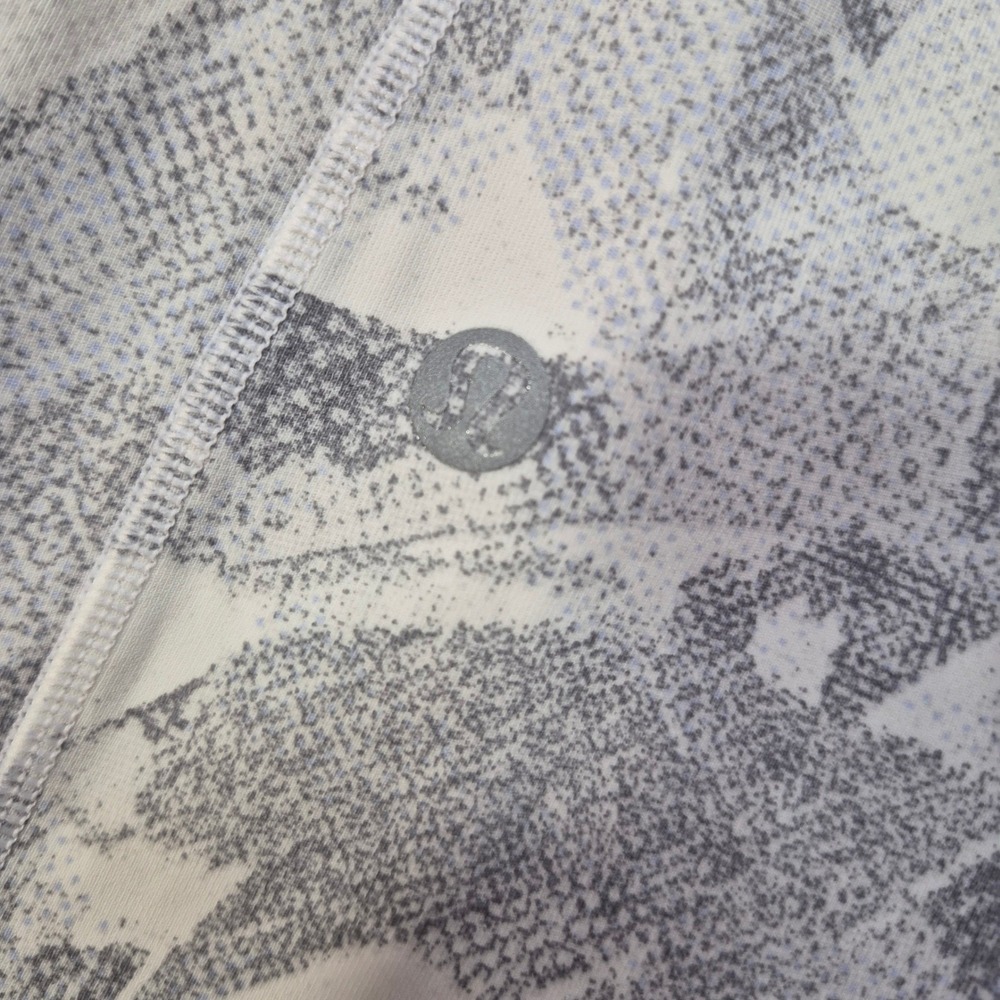 Lululemon Speed Up Tight Womens 8 White Grey Abstract Luxtreme Running Leggings - Picture 7 of 12